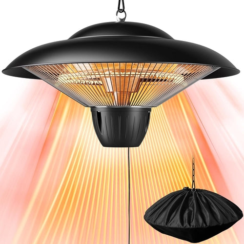 Outdoor Patio Heater, 1500W Electric Hanging Heater, Ceiling Mounted